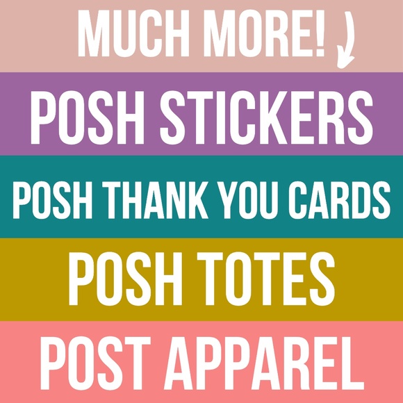 96 Posh Packaging Sticker Labels 2" Round Poshmark - Picture 4 of 5